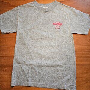 Grey Mens Short Sleeve Tshirt S with Hard Rock Ottawa logo